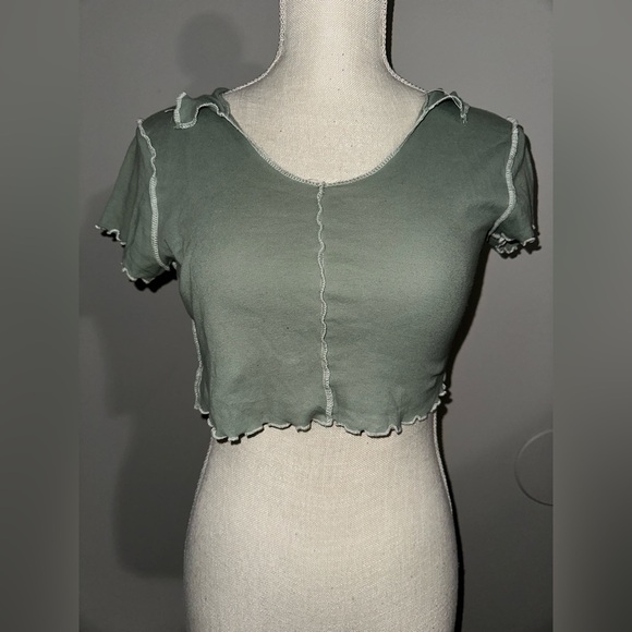 Social Scene Green Rework Style Top. - Picture 1 of 2